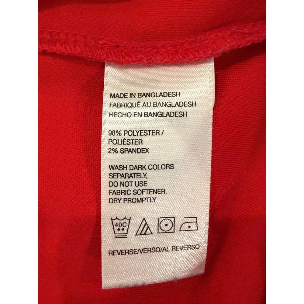 IZOD Golf‎ Skort Womens 14 Red Golf Bag Print Active Skirt Mini Shorts Athletic